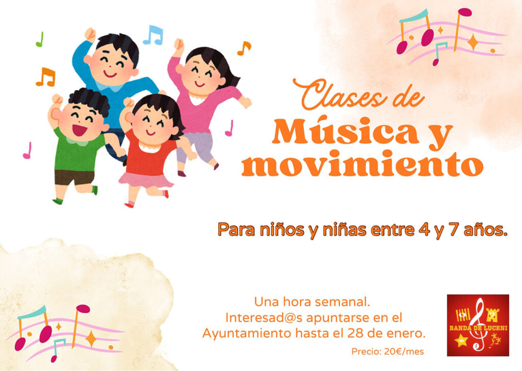 CLASES DE MÚSICA Y MOVIMIENTO