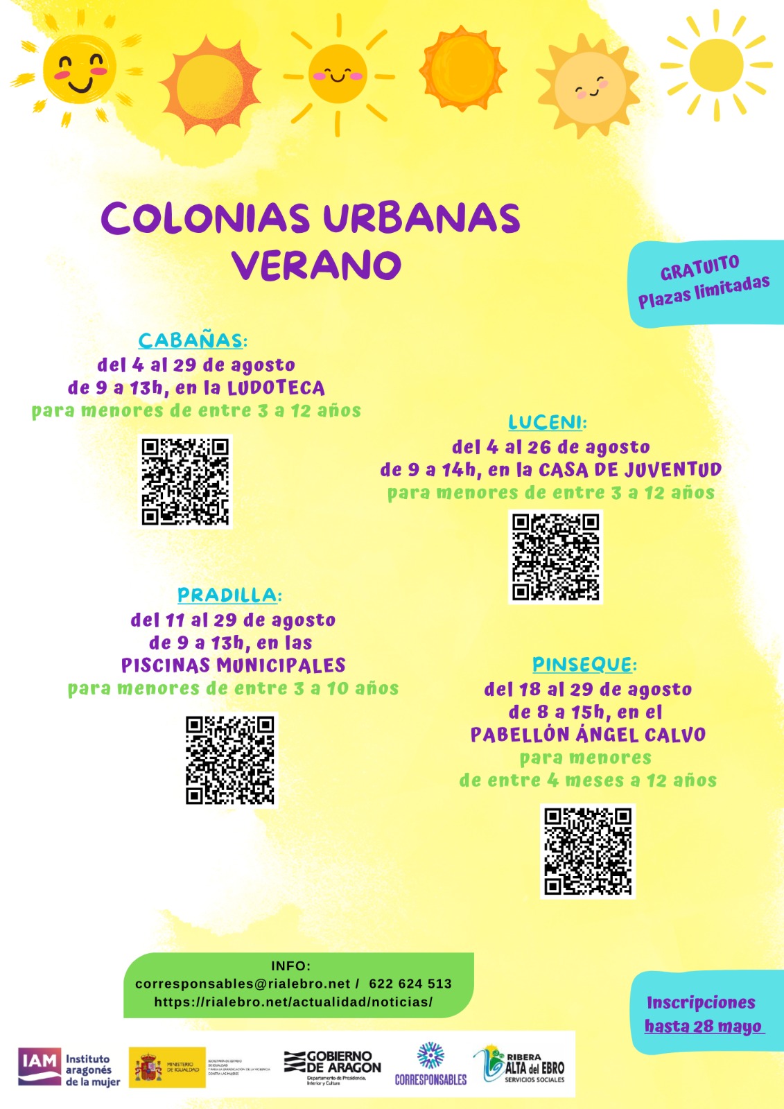 Colonias urbanas Verano 2025
